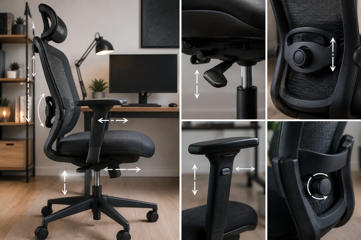 ajustes ergonómicos recomendados en una silla para programadores