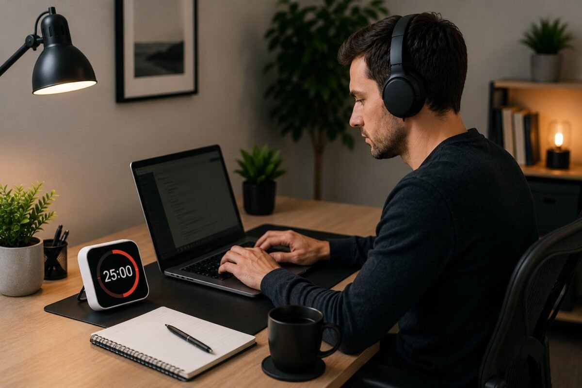 bloques de trabajo enfocado para mejorar la productividad