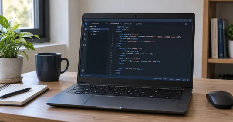 Cómo configurar Visual Studio Code en una laptop con 8 GB de RAM