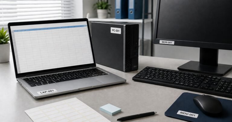 Cómo crear códigos de inventario en Excel para identificar equipos