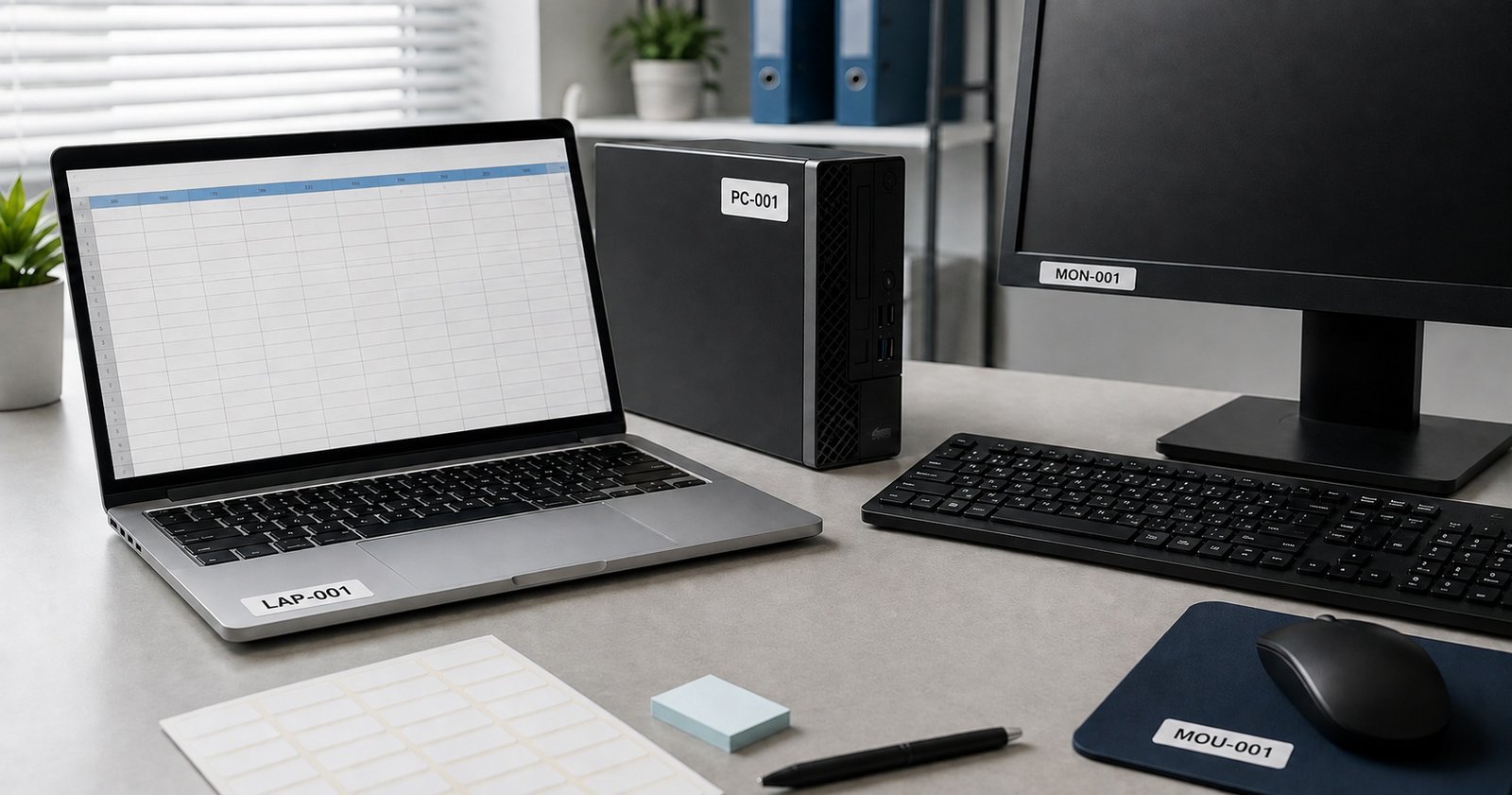 Cómo crear códigos de inventario en Excel para identificar equipos