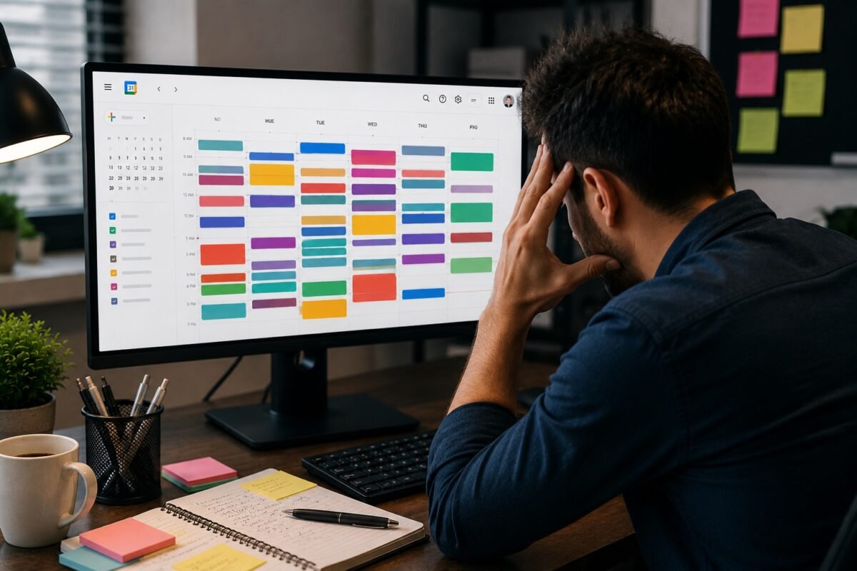 errores comunes al organizar proyectos con Google Calendar
