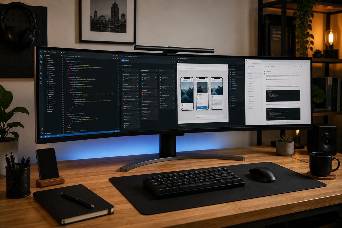 monitor ultrawide para multitarea y productividad