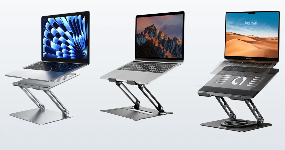 3 soportes ajustables para laptop en escritorios pequeños (2026)