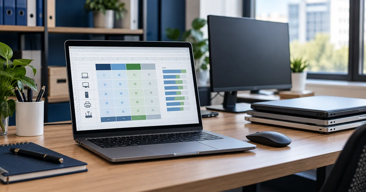 Cómo resumir un inventario de equipos en Excel con una tabla dinámica