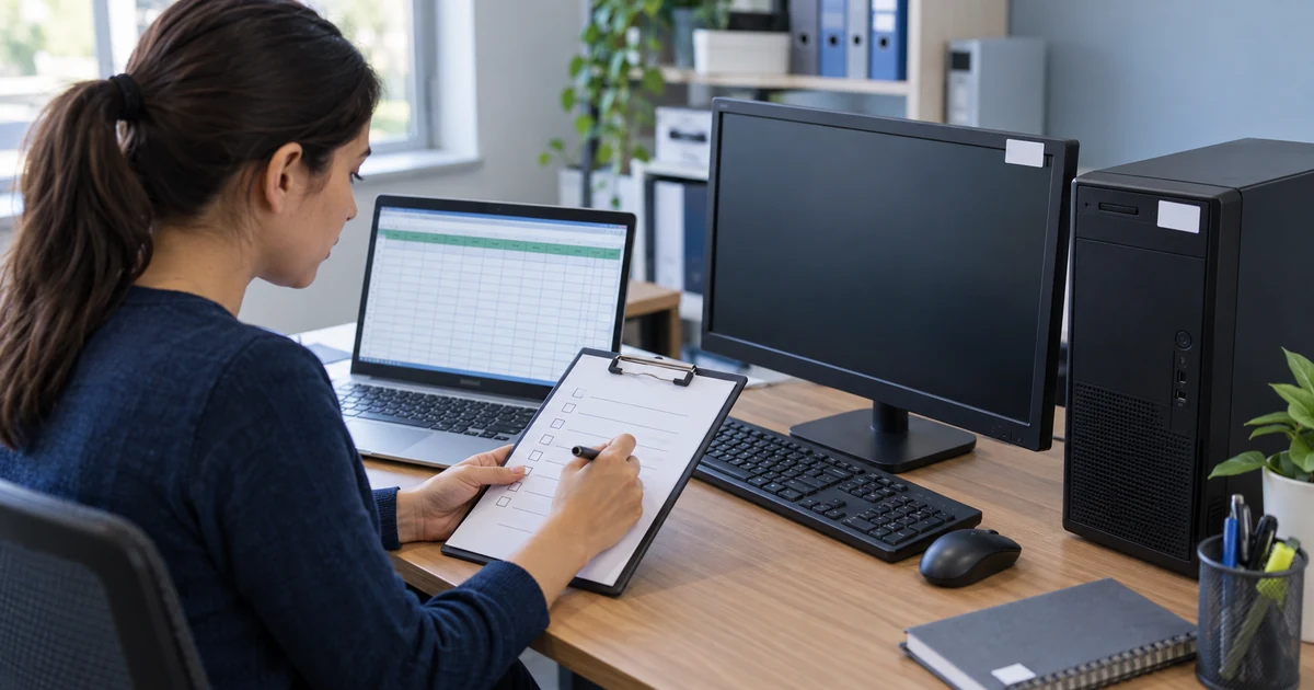 Cómo verificar físicamente los equipos de cómputo y conciliar el inventario en Excel